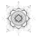 long Mandala  tattoo design idea