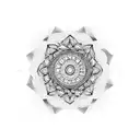 long Mandala  tattoo design idea