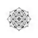 long Mandala  tattoo design idea