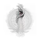 quetzalcoatl statue tattoo design idea
