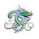 quetzalcoatl statue tattoo design idea