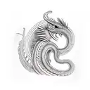 quetzalcoatl statue tattoo design idea