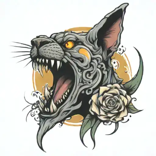 Psycho tattoo design idea