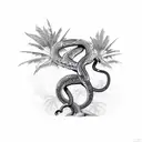 python snake climbing coconut tree  tattoo design idea