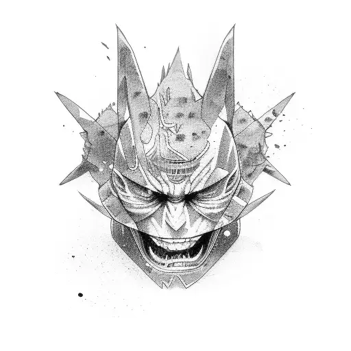 jujutsu kaisen choso face lines tattoo design idea