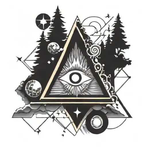 Bill Cypher gravity falls tattoo design idea