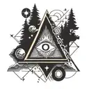 Bill Cypher gravity falls tattoo design idea