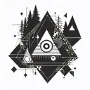 Bill Cypher gravity falls tattoo design idea