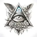 illuminati tattoo design idea