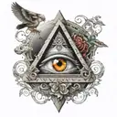 illuminati tattoo design idea