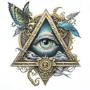 illuminati tattoo design idea
