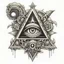 illuminati tattoo design idea