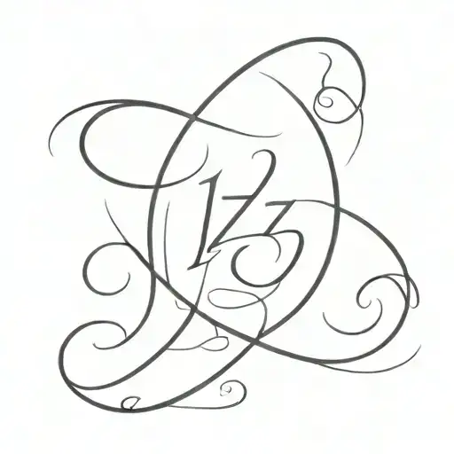 my little daughter' name "iz" . this name about art tattoo design idea