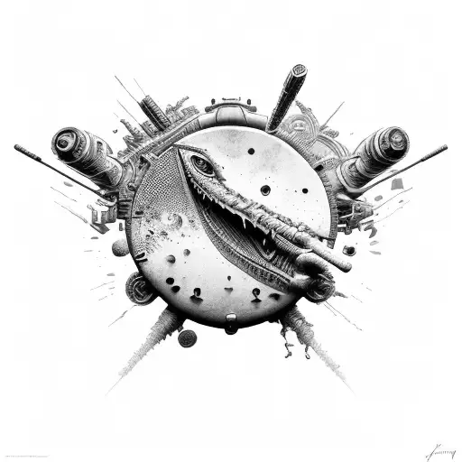 tank tattoo design idea