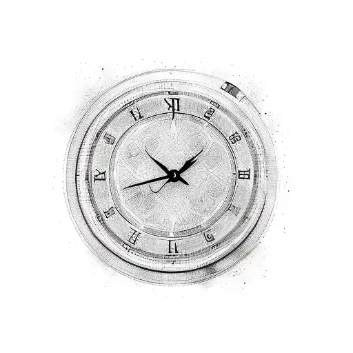 healing can't tell time tattoo design idea