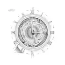 healing can't tell time tattoo design idea