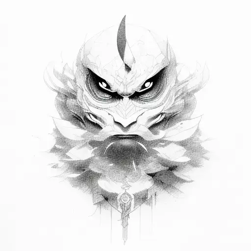 Moonwith the dark shadow tattoo design idea