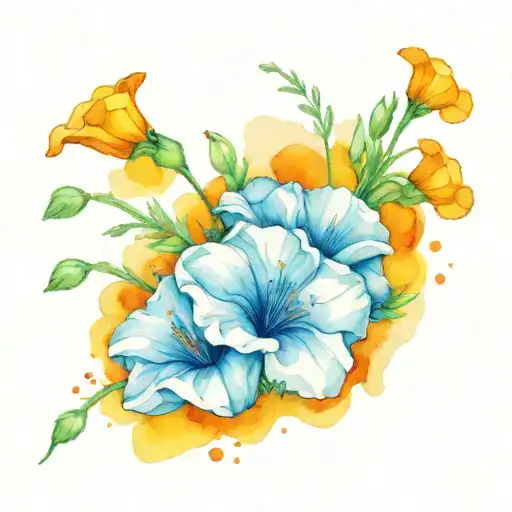 Coca Cola gay pride California poppies blooming tattoo design idea