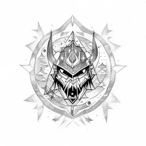 Starlight night art van goh skyrim nordic tattoo design idea