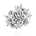jasmin flower tattoo design idea