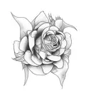 jasmin flower tattoo design idea
