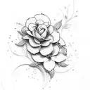 jasmin flower tattoo design idea