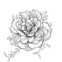 jasmin flower tattoo design idea
