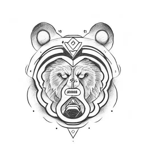 A Bear Claw with the names wriiten to the paw tattoo design idea