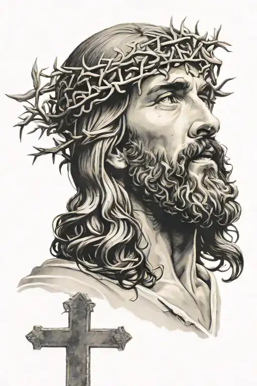 jesus christ tattoo design idea