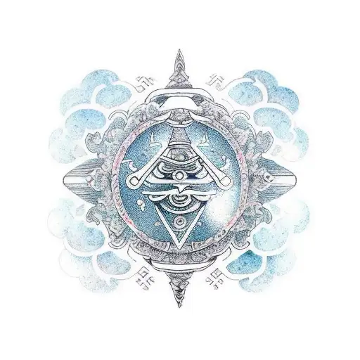 Aquarius Taurus wedding tattoo design idea