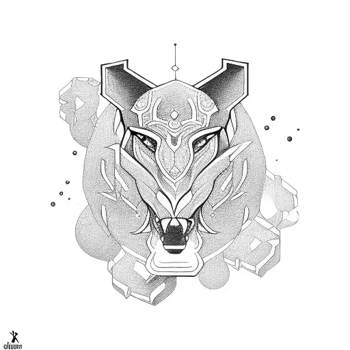 last name cha tattoo design idea