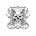 last name cha tattoo design idea