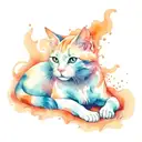 cat tattoo design idea