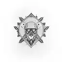 snowboard  skiing tattoo design idea