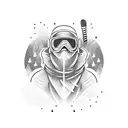 snowboard  skiing tattoo design idea