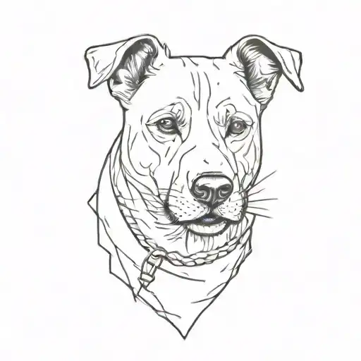 a dog tattoo design idea