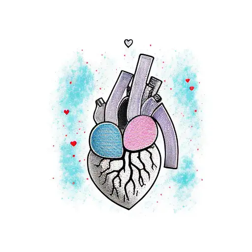 Crying Heart tattoo design idea