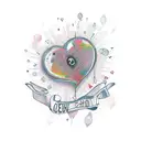 Crying Heart tattoo design idea
