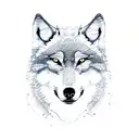 wolf and arrow tattoo design idea