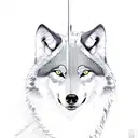 wolf and arrow tattoo design idea