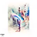 carina nebula and the black pearl ship tattoo design idea