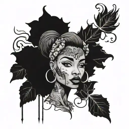 only text: 'black owned' tattoo design idea