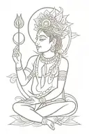 creative devotional hindhu tattoo design idea