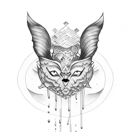 wine tattoo design idea