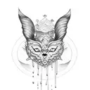 wine tattoo design idea