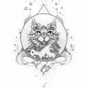 wine tattoo design idea