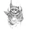 wine tattoo design idea