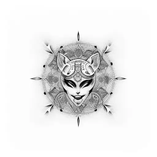 arizona, Aryelle, Virgo, 3 kids tattoo design idea