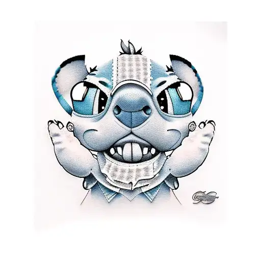 stitch tattoo design idea