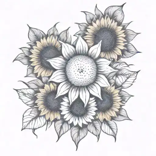 radiology nurse sunflower  tattoo design idea